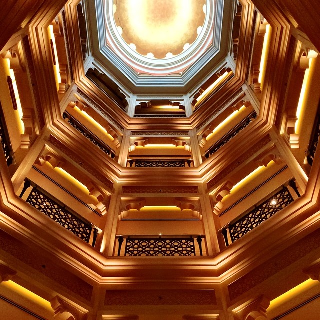 Atrium at #Emirates #Palace in #AbuDhabi, #UAE.