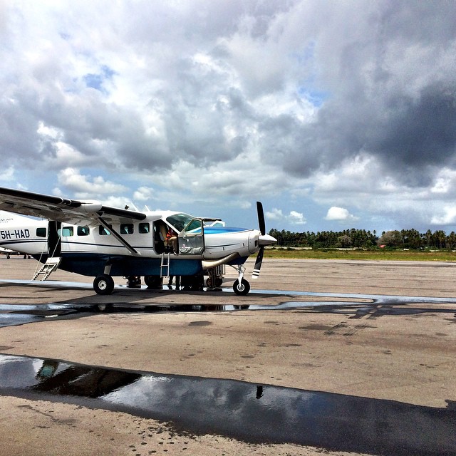 Not the best weather to be flying a #Cessna 208 Caravan. In #Zanzibar, #Tanzania. #gulp #travel #africa