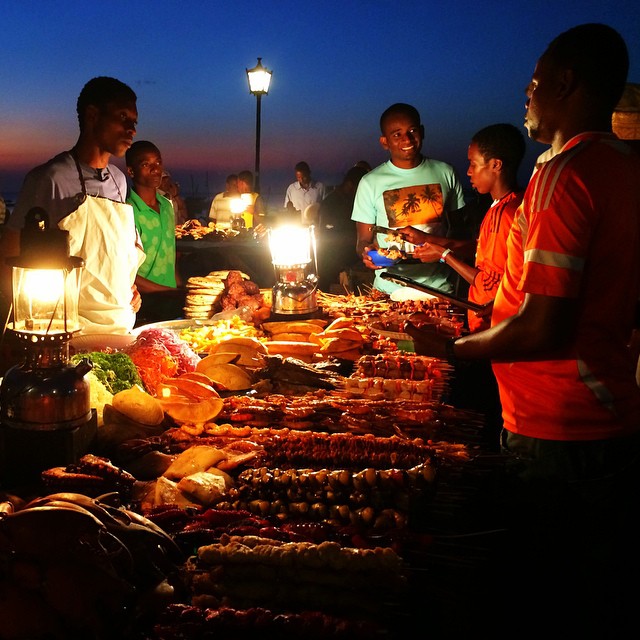 Night market in Stone Town, #zanzibar. #africa #travel