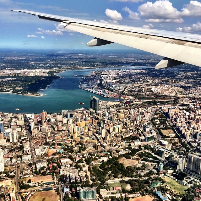 The view before landing in Dar es Salaam, #Tanzania. #africa #travel