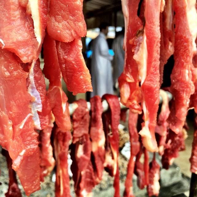 Street food in Salalah: roadside stalls that sell camel meat cooked on hot stones. #Salalah #Oman #camel #travel #culture #CNNIME
