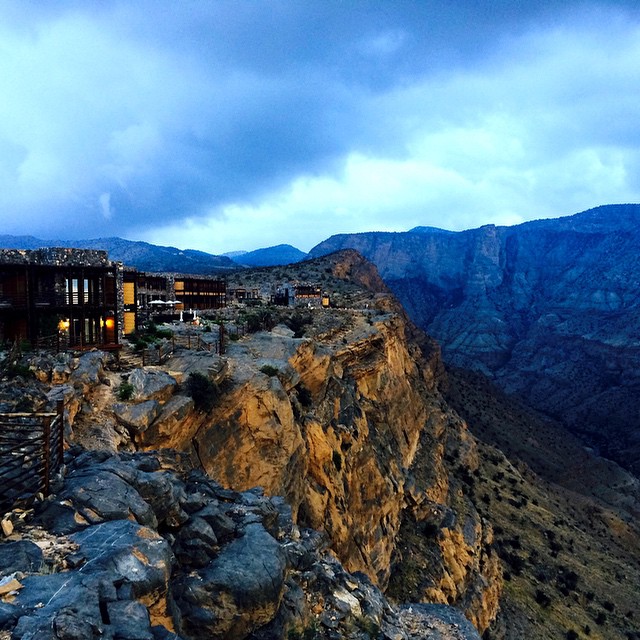 Room with a view: the newly-built Alila Jabal Akhdar on the 'green mountain' in #Oman. #nature #mountains #nofilter #sunset