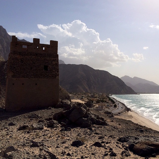 #Old #fort in #Musandam, #Oman. #beach #travel #history #culture