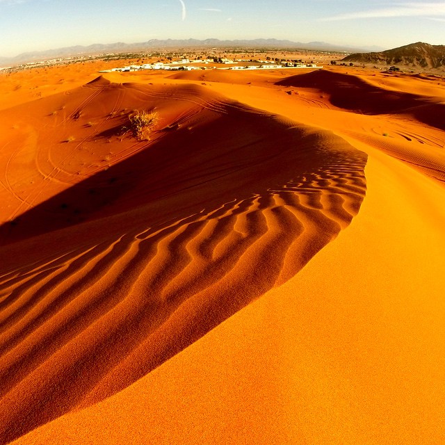#Sand #dunes near #Fossil #Rock, in the #desert just outside #Dubai. #UAE #travel