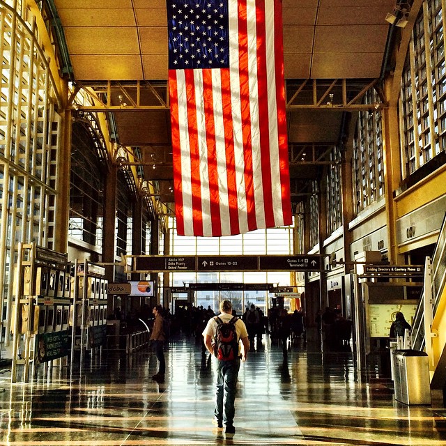 Departure hall, Washington National Airport. #DC #travel