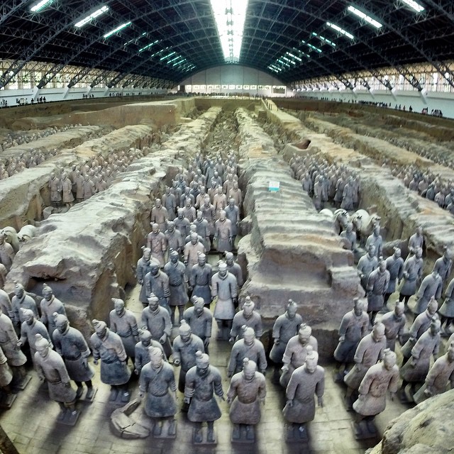 Terracotta warriors in Xi'an. #China #archaeology #history #culture #travel