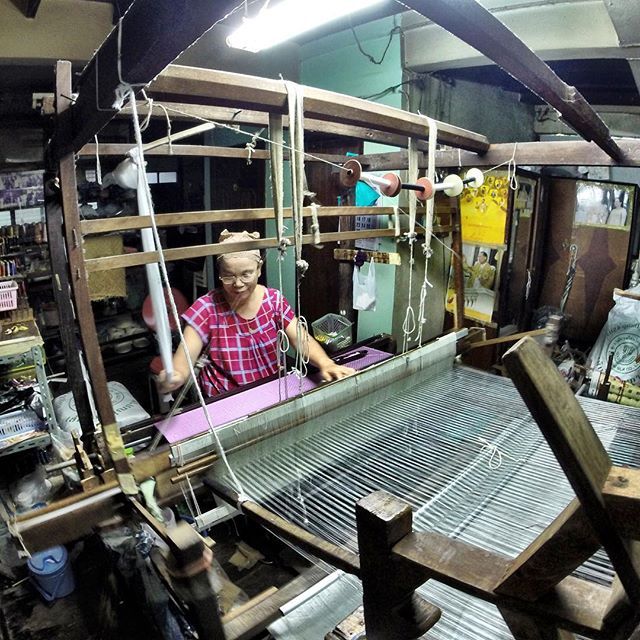 Most silk production in Thailand is done by machine, but a few families still weave by hand on wooden looms in the Baan Krua neighborhood of #Bangkok. #Thailand #travel #bkk #cnnsilkroad #silk