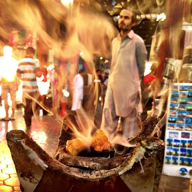 Burning frankincense at the old souq in Dubai. #Dubai #UAE #mydubai #travel
