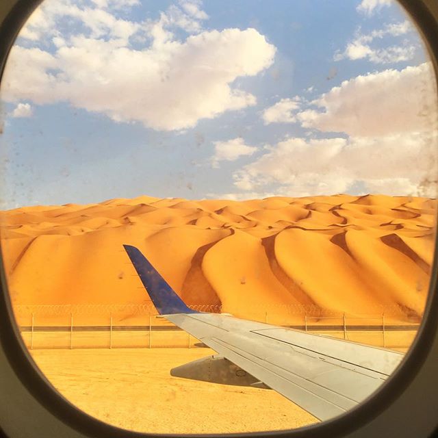Landing in the Empty Quarter. #saudiarabia