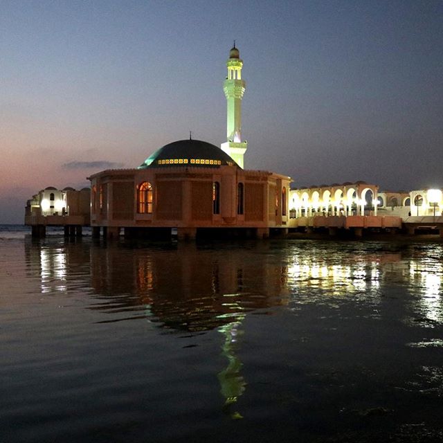 The Floating Mosque just after #sunset. #jeddah #saudiarabia #potd