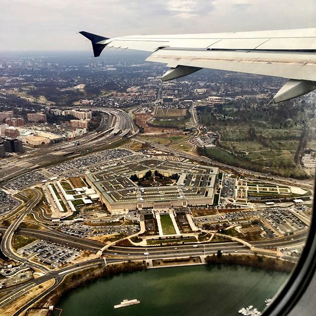 Great view of the Pentagon on a flight out of DCA